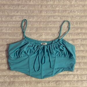 Garage cropped corset top